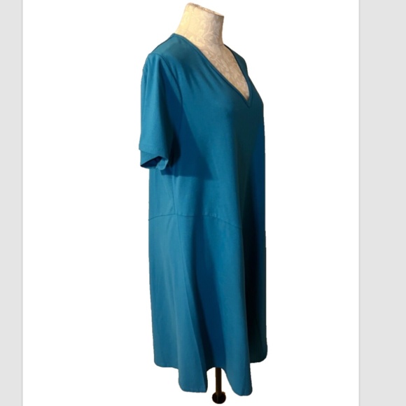 Soft Surroundings Dress 1X Short Sleeve Cotton Modal Stretch Washable NEW - Picture 8 of 10